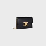 CLUTCH SOIR IN SHINY CALFSKIN BLACK - Image 2